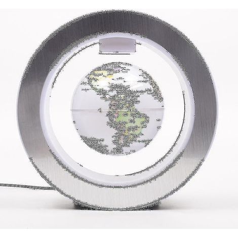 Globe terrestre rond à LED flottant, lévitation magnétique, antigravité, magique, multicolore - Prise US - Beige (1/5)