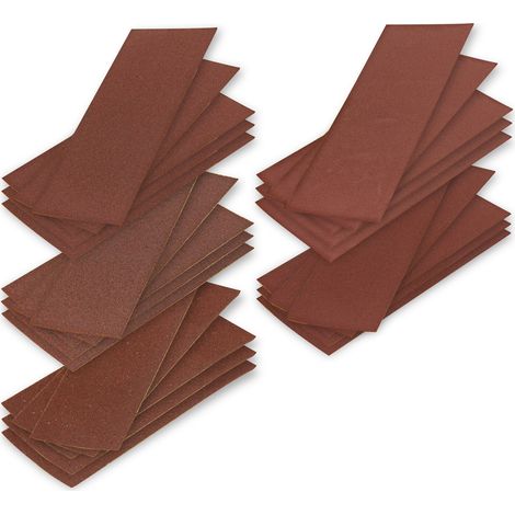 Schleifblätter für Schwingschleifer K60-240 25tlg. Schleifband Schleifblatt Schleifset Holz Metall (1/3)