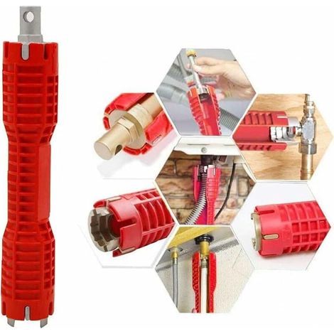 Faucet and Sink Installer Faucet Sink Installer Water Pipe Wrench Tool for Plumber Homeowner Socket Wrench Set Pipe Wrench Accessories