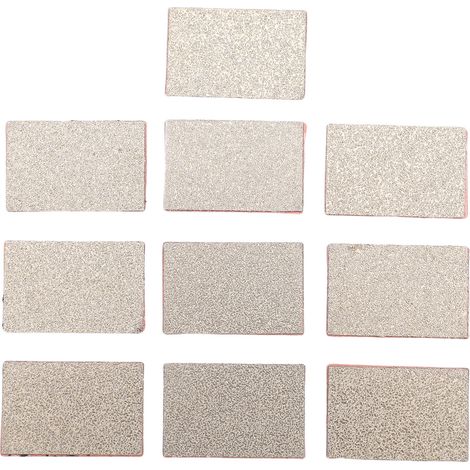Lot de 10 feuilles de nettoyage PEI compatibles avec l'imprimante 3D QIDI Plus 4 (25 x 16,4 x 0,8 mm) pour le nettoyage des têtes d'impression à revêtement en poudre. (1/5)