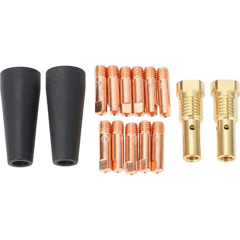 [JAMAIS UTILISÉ]Kit de 15 buses à flux continu pour soudage MIG sans gaz, diffuseur de gaz, buse de 0,79 mm (0,031 po) pour Century FC90 80GL (1/5)
