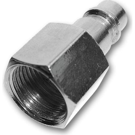 Lem Select – Raccord rapide fileté femelle 1/2' en acier chromé – Lot de 2 – Raccord pour compresseur – Applications air comprimé