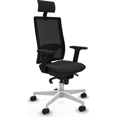 Sedia da ufficio piqueras y crespo 120A nero similpelle