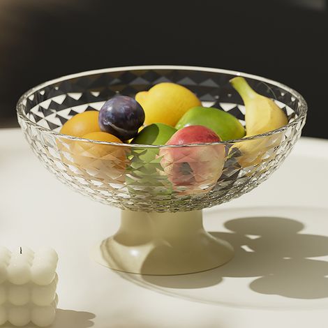 Beliebter Obstteller für den Heimgebrauch, ideal für den Wohnzimmertisch, Süßigkeiten und Snacks, mit luxuriösem und hochwertigem Design, großem Fassungsvermögen, einem Abtropfsystem und optimaler Tra (1/5)