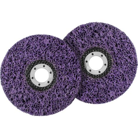 Schleifscheibe für Winkelschleifer, 2 Stück, 125 mm Edelstahl-Reinigungsscheibe, Schleifscheibe zum Entfernen von Rost von Lack, Winkelschleifer-Zubehör