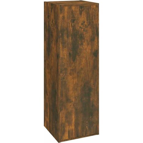 Meuble TV, Étagère TV, Meuble de Salon, Chêne fumé 30,5x30x90 cm Bois d'ingénierie OIB3791E (1/5)