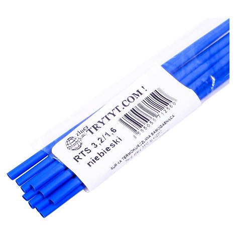 10x Schrumpfschlauch RTS 3,2/1,6, blau