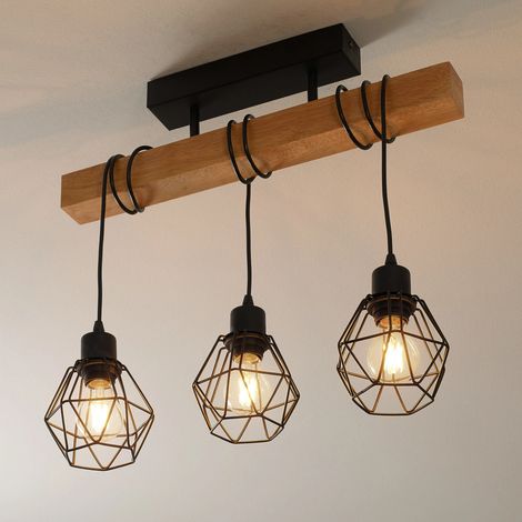 [NEUWERTIG] B-Ware Eglo Deckenleuchte Townshend 5 Mit 3 Käfigschirmen Deckenlampe Lampe Leuchte