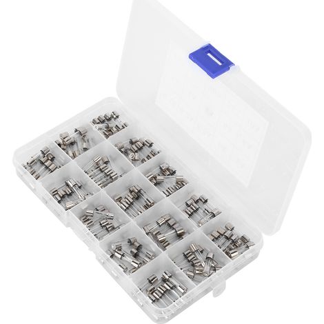 150 Stück Glassicherungen 5x20mm 0,1A–30A, gute Isolierung, flammhemmend, praktischer Sicherungssortiment, 250V (1/5)