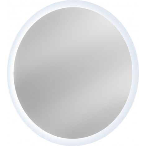 Miroir mural rond Led tactile - Cadre lumineux blanc - D 60 cm - Lustro Venus - Livraison gratuite (1/2)