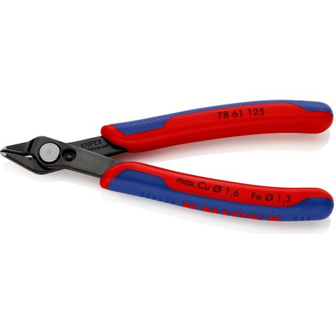 KNIPEX 78 61 125 SB Electronic Super Knips® with multi-component handles burnished 125 mm (1/4)