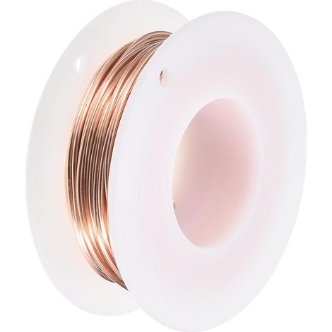Fil De Cuivre Souple (18 Gauge, 32.8 FT), Fil De Cuivre Nu 99.9% naturel 1mm Fil Solide Pour DIY Décoration Jardinage (10Meter) (1/5)