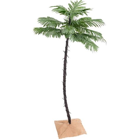 vidaXL Palmera artificial con 96 LED blanco cálido 180 cm (1/2)