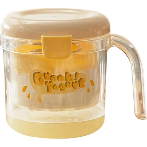 Filtro de yogur, colador separador de yoga casero con bolsas de malla fina y resorte, herramientas de cocina, máquina casera para hacer cuajada para adolescentes, niños, niñas, jóvenes y (1/4)