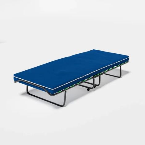 Letto Ospite Pieghevole a 15 Doghe Con Materasso Branda Brandina King con ruote