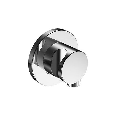 Raccord Keuco IXMO 59592, raccord de flexible avec support de douche DN15, rosette ronde, Coloris: Nickel poli - 59592040001 (1/2)