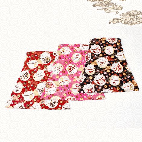 Car gear shift cover, gear lever decorative cloth cover, Japanese style automatic and manual gear lever dust cover - pink (1/4)