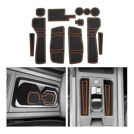 Compatible with 2022-2024 Electronic Automatic Box Anti-dust Mat Non-Slip Interior Door Cup Arm Box Storage Mat Accessories Bronce (1/5)