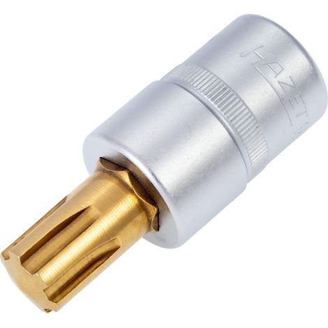 Douille mâle 991-14 ∙ Carré creux 12,5 mm (1/2 pouce) ∙ Empreinte à crénaux Ribe CV ∙ 63 mm HAZET (1/3)
