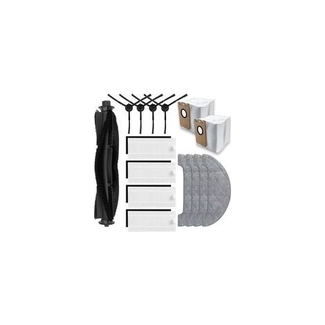 Kit d'accessoires pour aspirateurs – 4 brosses latérales, 4 filtres HEPA, 4 lingettes – Compatible Honiture Q6 Pro, Laresar L6 Pro, Imou L11 Pro, AIRROBO T10+ (1/4)