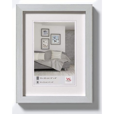 Cadre Photo Argent 15 x 20 cm Construction Design Frame JK520S (1/4)