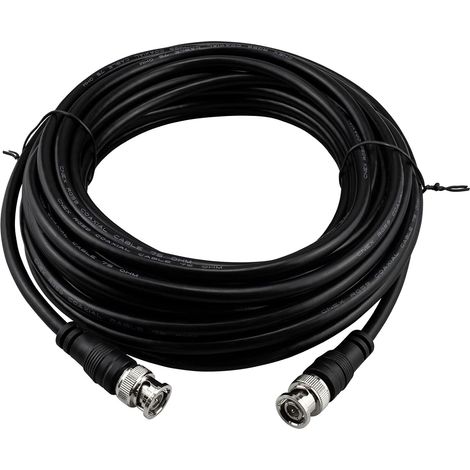 câble Coaxial 10 Mètres BNC Mâle à Mâle RF SDI Câble 75 Ohms Faible Perte BNC Mâle Rallonge Câble Coaxial BNC pour Système CCTV Caméra de Vidéosurveillance (1/5)