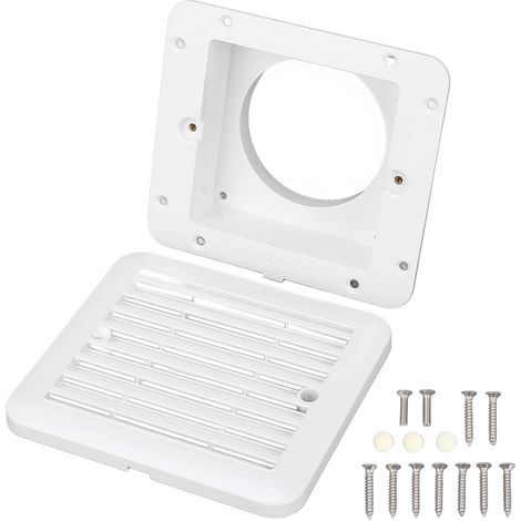 Grille de Ventilation Latérale pour Camping-car, échange D'air Résistant à L'eau, Grille de Sortie de Ventilation Polyvalente pour Camping-car, Remorque, Bateau, Caravane, Yacht. (1/5)