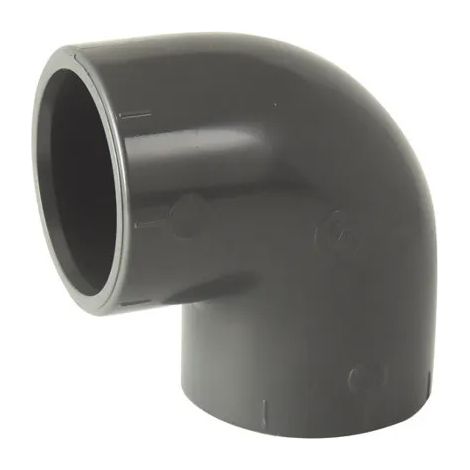 Curva a pressione in PVC 90° diametro 50 mm, femmina