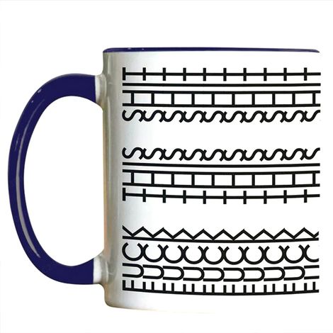 „Scheiß drauf“ Kaffeetasse mit versteckter Botschaft – Einzigartige, lustige und verrückte Tasse für Frauen und Männer – Geschenk für Kollegen und beste Freunde (1/5)
