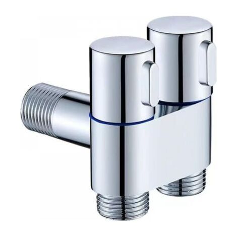 Waschmaschinen-Wasserhahn, Doppelsteuerung, Waschmaschinen-Wasserhahn, Dreiecksventil, Dreiwege-Füll-Eckventil, Doppelsteuerungs-Eckventil (1/5)