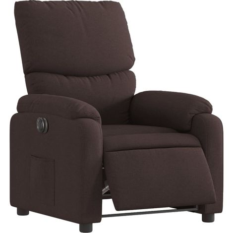 Relaxsessel Elektrisch Dunkelbraun Stoff vidaXL335469 (1/5)