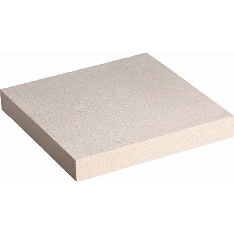 Cubrepilar plano de hormigón - goterón que protege el pilar del agua - 28 × 28 × 4 cm - Palet - Blanco (1/5)