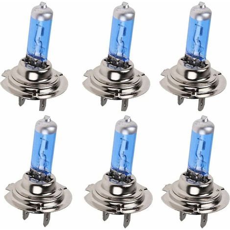 6PCS H7 100w ampoule halogène xénon blanc Super brillant 12V phare de voiture phare antibrouillard remplacement de la lampe (1/4)