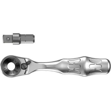 Wera 05073230001 - 8001 A Zyklop Mini 1 Bit Ratchet ¼inch SB with ¼inch drive (1/5)