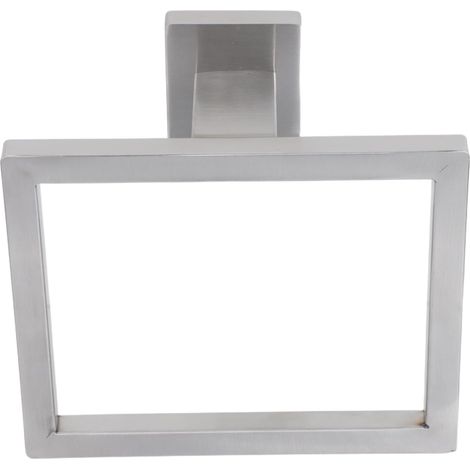Porte-serviettes carré moderne Ciieeo pour salle de bain, fixation mur (1/5)