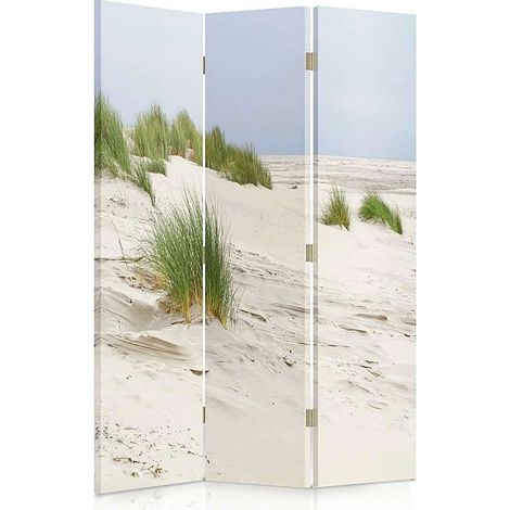 Paravent Dunes 3 Volets: Évasion Naturelle en Intérieur - 110 x 180 cm - 2 faces R° V° (1/5)
