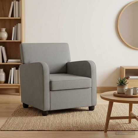 vidaXL Armchair Dark Grey Velvet (1/5)