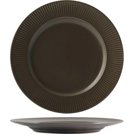 H&H Piatto STW Quebec Marron Piano Cm27 (1/3)