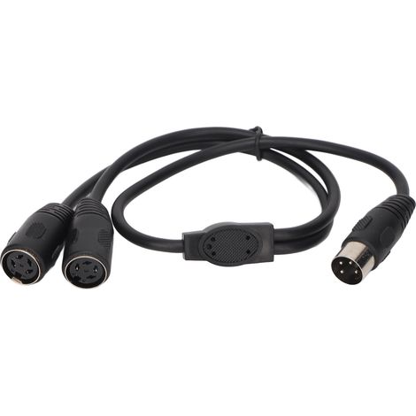 Câble adaptateur DIN 4 broches vers 2DIN 4 broches, splitter Y mâle-femelle professionnel, 0,5 m (1/5)
