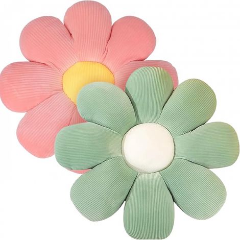+ de Coussins Sol Floral cm Coussin en Forme Fleur Tatami Doux moelleux pour Voiture Lot 2 40 tissu Vert Rouge (1/4)
