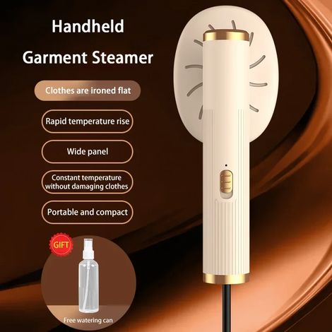 Fer à vapeur portable (jaune crème), interface USB, chauffe rapide (1/5)