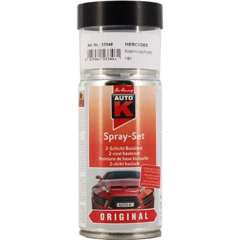 Bombe de peinture pour carrosserie - Mercedes - 191 Kosmosschwarz - 150ml - Auto K (1/4)