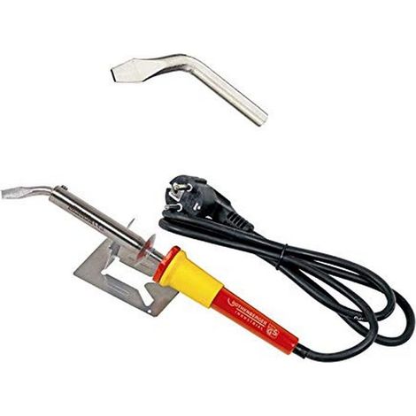 Rothenberger Industrial 35959 Kit saldatore 230 V 100 W smussato 45°, Forma piatta, Punta di saldatura nichelata, Forma (1/5)