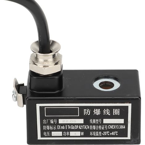 Explosionsgeschützte elektromagnetische Spule CT4, ausgezeichnete Leitfähigkeit, für pneumatisches Magnetventil 4V310/4V210, AC220V, 4W, robust und zuverlässig. (1/5)