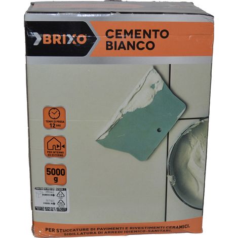 CEMENTO BIANCO IN POLVERE CONFEZIONE DA KG 5 LINEA EDILBRIKO (15090)