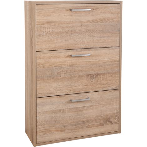 SCARPIERA 3 RIBALTE DOPPIE LINEA 'ESPRESSO' cm. 25 x 65 x h.120 - bianco  - COMPOSAD