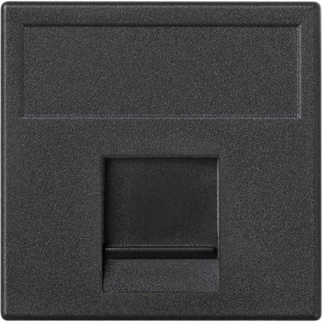 Placca K45 VD parapolvere con 1 connettore AMP / KRONE grigio SIMON K76 / 14