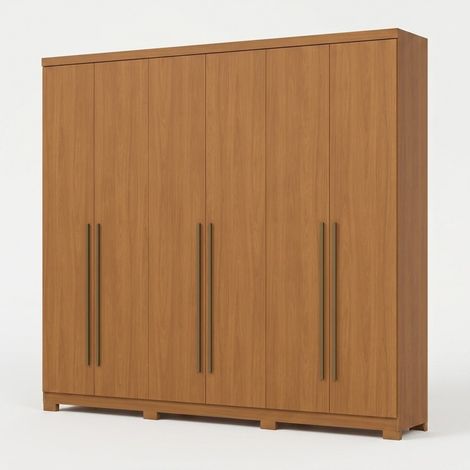 Armoire 6 Portes Blenda - Naturel Chêne Cannelle (1/5)