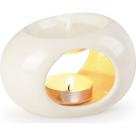 Brûleurs Parfumé Céramique Beige, Brûleurs Huile Essentielle en Céramique Essentielle Diffuseur d'arômes Lampes à Parfum Essence Brûleur à Huile (1/5)