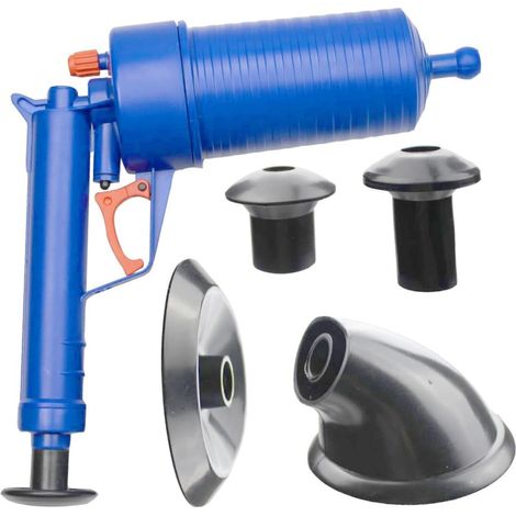 ensemble de déboucheurs haute performance pour lavabos de toilettes, professionnels avec embout en caoutchouc flexible pour éliminer les blocages et les odeurs dans la salle de bain.